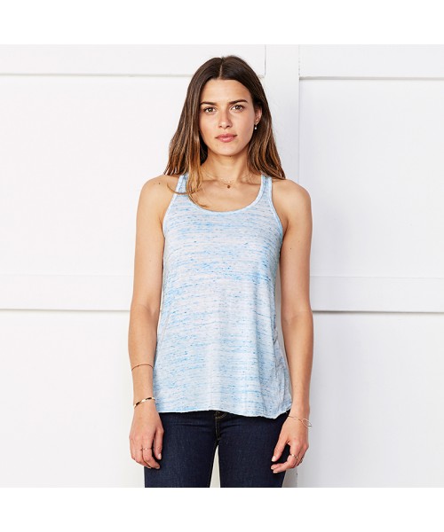 Plain Flowy racerback tank top Bella +Canvas 125 GSM